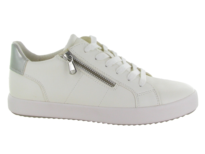 baskets et sneakers - Confort - femme - Cuir - Blanc - Geox