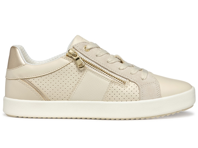 baskets et sneakers - Confort - femme - Cuir - Or - Geox8027702_2