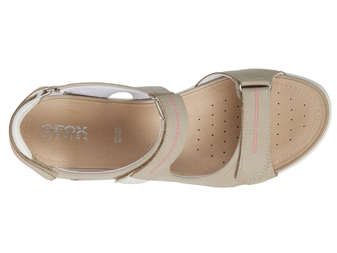 sandales et nu pieds - Confort - femme - Synthétique - Taupe - Geox8028002_3