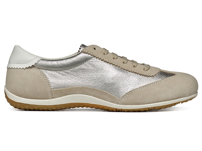 baskets et sneakers - Confort - femme - Cuir - Taupe - Geox8028201_2