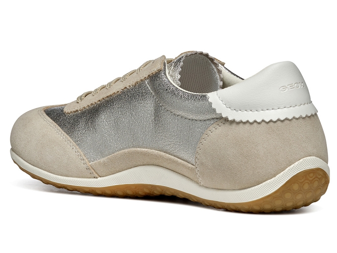 baskets et sneakers - Confort - femme - Cuir - Taupe - Geox8028201_4