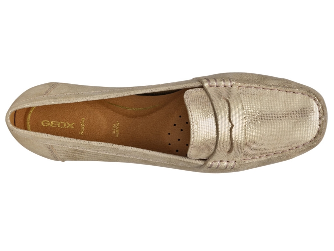 mocassins - Décontracté - femme - Cuir - Or - Geox8028401_3