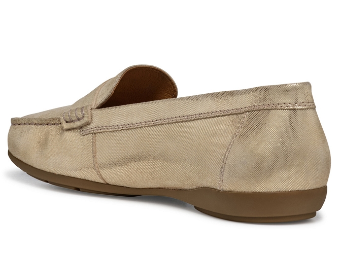 mocassins - Décontracté - femme - Cuir - Or - Geox8028401_4