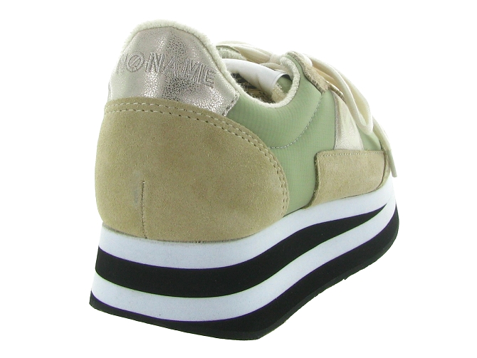 baskets et sneakers - Tendance - femme - Nubuck - Vert - No name8030501_5