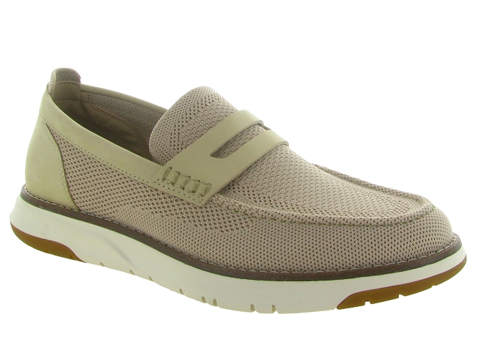 mocassins - Bateau - homme - Cuir - Beige - Schmoove