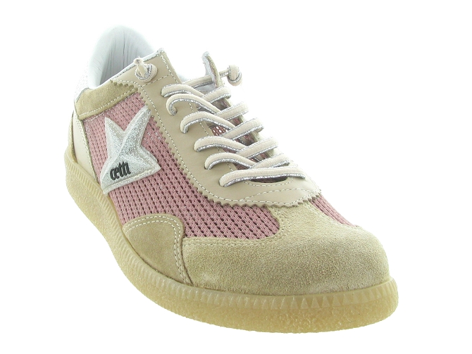 baskets et sneakers - Tendance - femme - Cuir - Rose - Cetti8069102_3