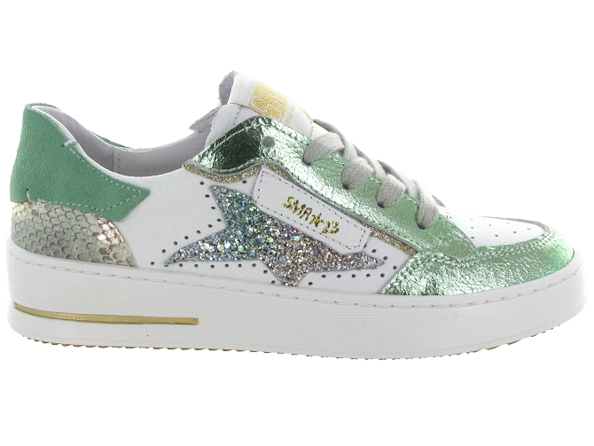 baskets et sneakers - Tendance - femme - Cuir - Vert - Semerdjian8075201_2