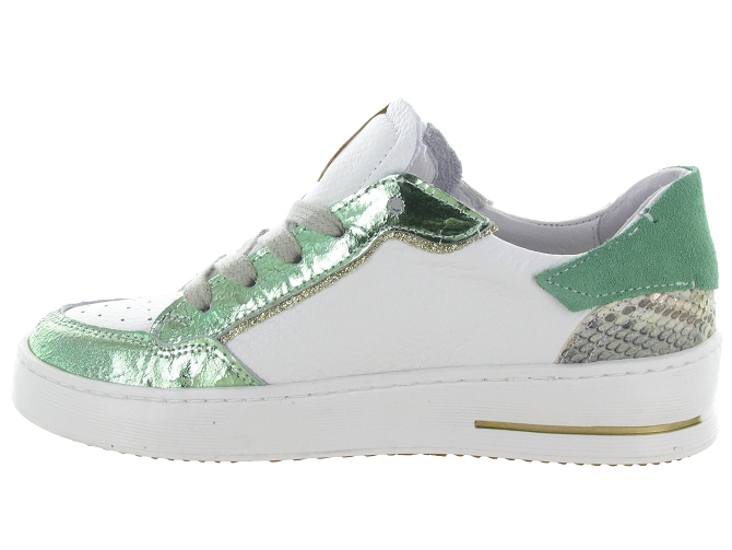 baskets et sneakers - Tendance - femme - Cuir - Vert - Semerdjian8075201_4