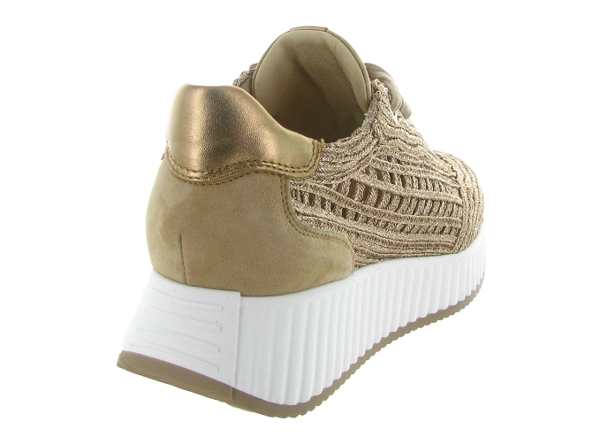 baskets et sneakers - Tendance - femme - Cuir - Or - Softwaves8087801_5