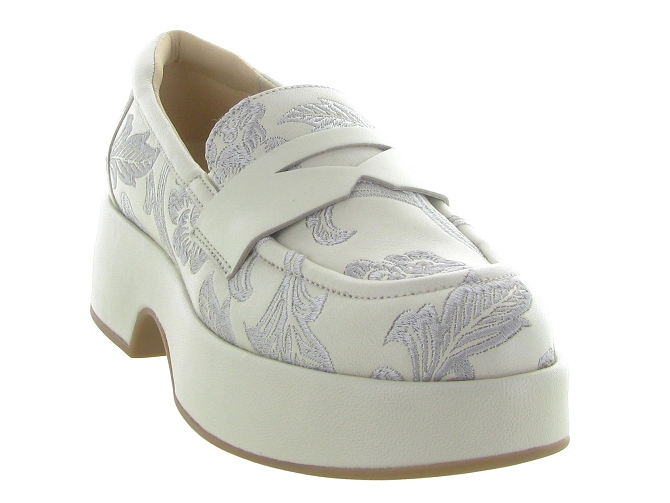 mocassins - Compensé - femme - Cuir - Beige - Softwaves8088303_3