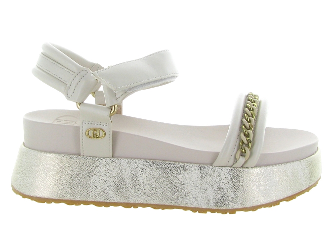 sandales et nu pieds - Confort - femme - Cuir - Blanc - Liu jo8089301_2