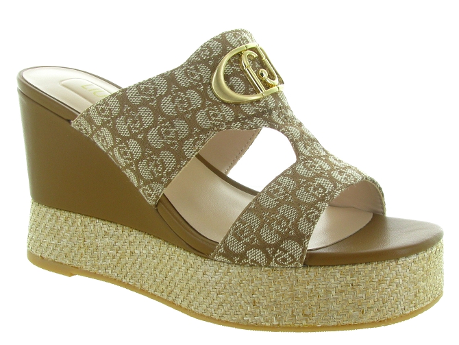 sandales et nu pieds - Confort - femme - Toile  - Beige - Liu jo