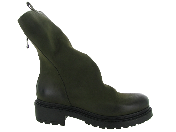 bottes - Motardes & Rock and roll - femme - Nubuck - Kaki - Metisse8095201_3