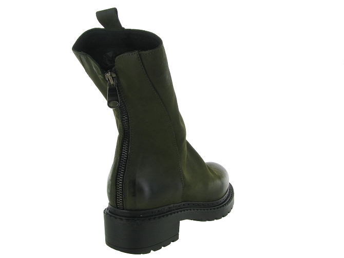 bottes - Motardes & Rock and roll - femme - Nubuck - Kaki - Metisse8095201_6