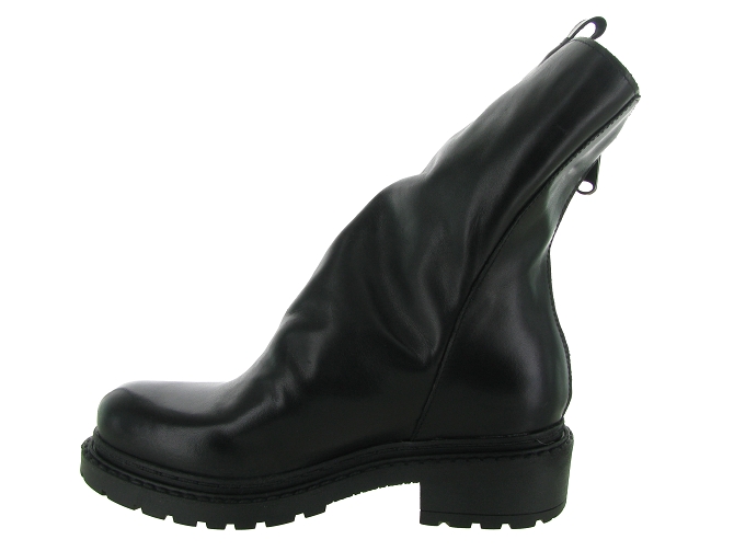 bottes - Motardes & Rock and roll - femme - Nubuck - Noir - Metisse8095202_5