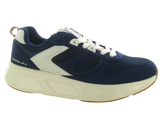 baskets et sneakers - Confort - homme - Nubuck - Bleu Marine - Fessura