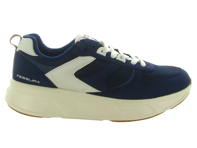 baskets et sneakers - Confort - homme - Nubuck - Bleu Marine - Fessura8097701_2