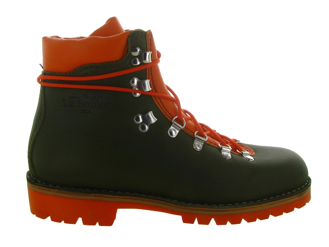 apres ski bottes fourrees - Chaussures neige - homme - Cuir - Kaki - Le soulor8114601_2