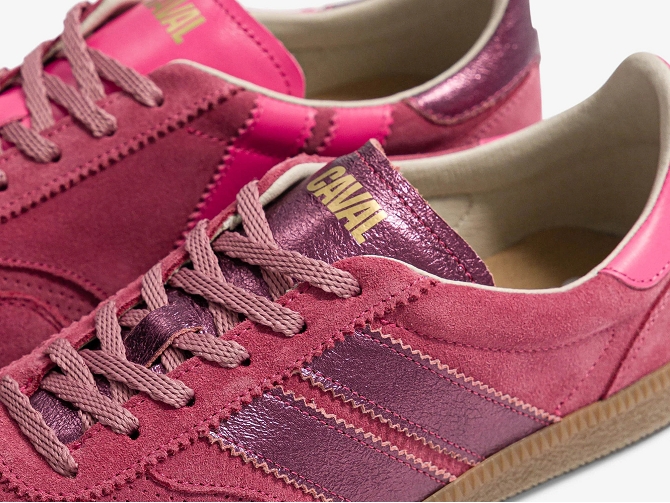 baskets et sneakers - Tendance - femme - Cuir - Rose - Caval8140605_4