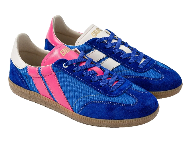 baskets et sneakers - Tendance - femme - Cuir - Bleu - Caval8140610_2