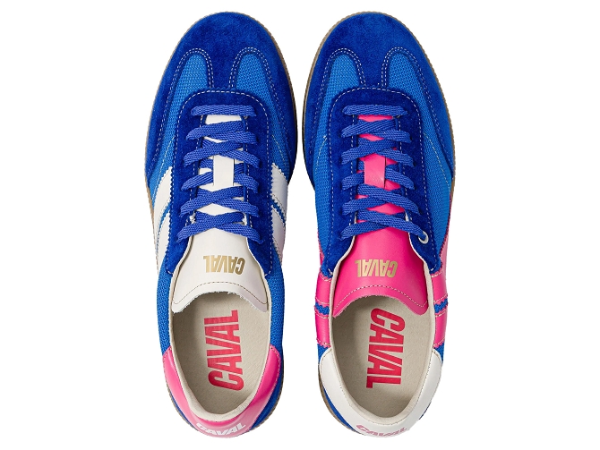 baskets et sneakers - Tendance - femme - Cuir - Bleu - Caval8140610_4