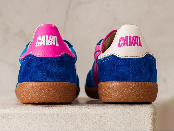 baskets et sneakers - Tendance - femme - Cuir - Bleu - Caval8140610_6