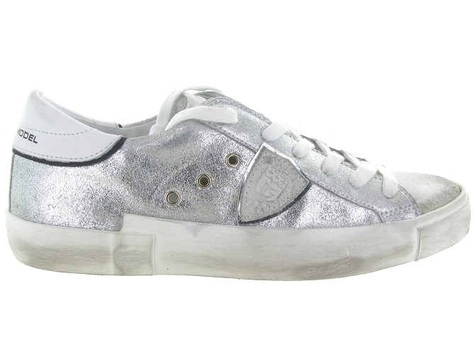 baskets et sneakers - Tendance - femme - Cuir - Argent - Philippe model8143201_2