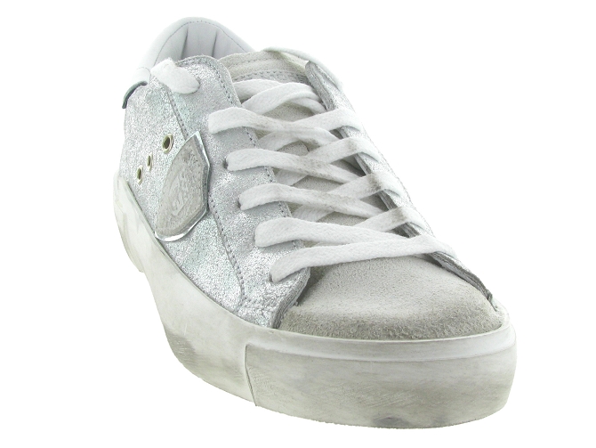 baskets et sneakers - Tendance - femme - Cuir - Argent - Philippe model8143201_3