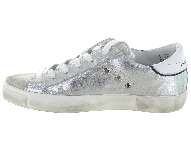 baskets et sneakers - Tendance - femme - Cuir - Argent - Philippe model8143201_4