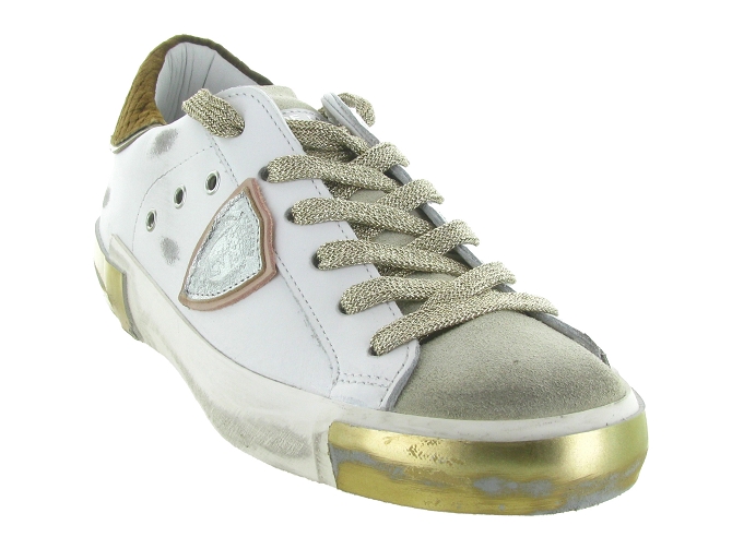 baskets et sneakers - Tendance - femme - Cuir - Blanc - Philippe model8143202_3