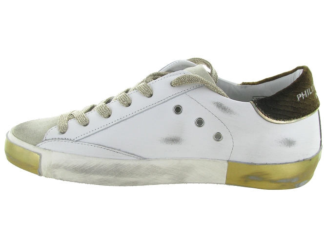 baskets et sneakers - Tendance - femme - Cuir - Blanc - Philippe model8143202_4