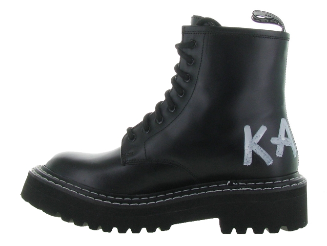 bottines et boots - Motardes - femme - Cuir - Noir - Karl lagerfeld9006301_4