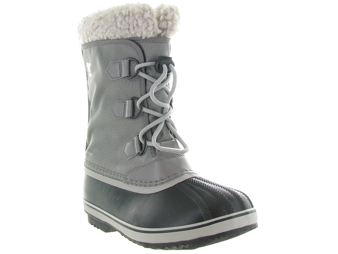 apres ski bottes fourrees -  - mixte fille gars - Nylon - Gris - Sorel