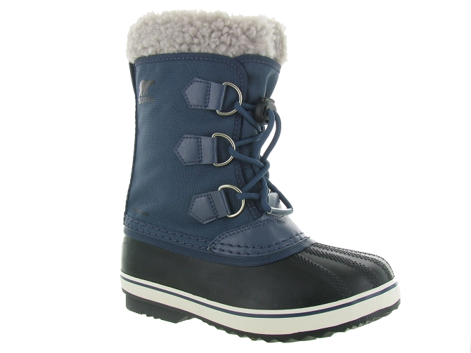 apres ski bottes fourrees -  - mixte fille gars - Nylon - Bleu - Sorel