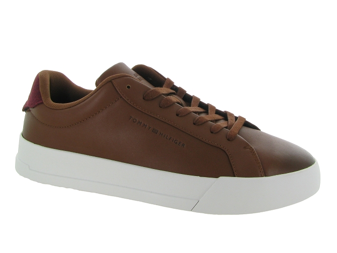 baskets et sneakers - Tendance - homme - Cuir - Marron - Tommy hilfiger