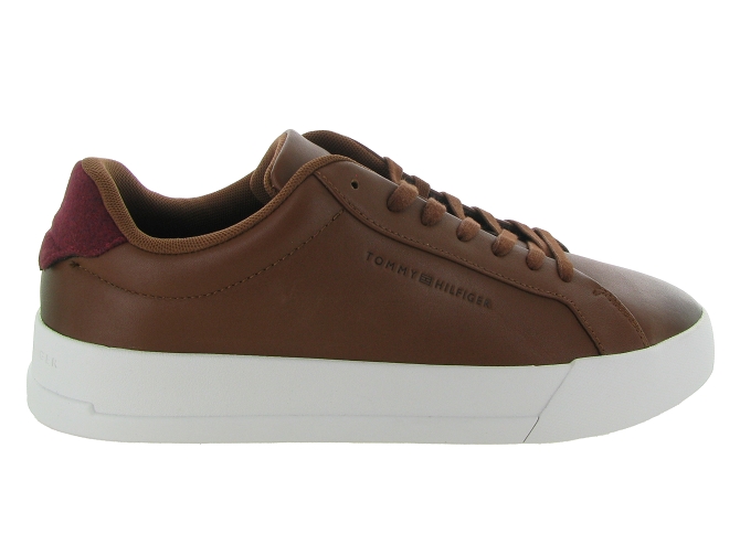 Tommy hilfiger baskets et sneakers th court seasonal winter 4a marron9639301_2