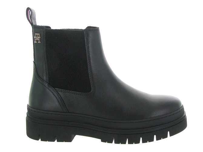 bottines et boots - Chelsea - femme - Cuir - Noir - Tommy hilfiger9661601_2