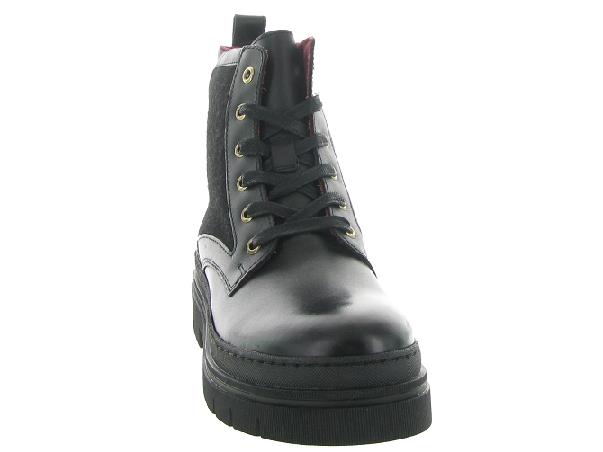 Tommy hilfiger bottines et boots nautical melton leather lace up noir noir9676601_3