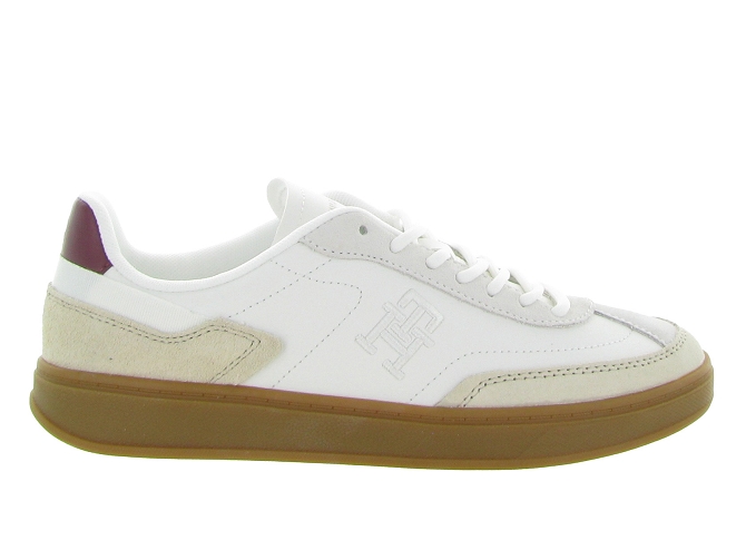 Tommy hilfiger baskets et sneakers th heritage court sneaker lthr blanc9681501_2