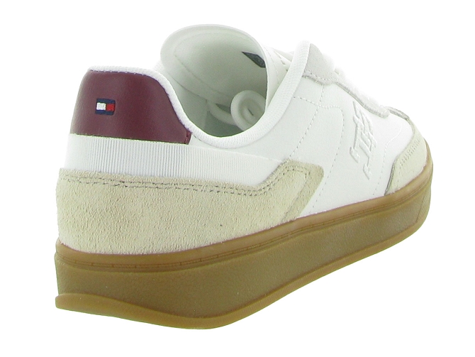 Tommy hilfiger baskets et sneakers th heritage court sneaker lthr blanc9681501_5