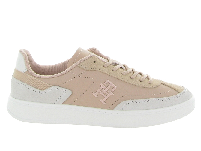 Tommy hilfiger baskets et sneakers th heritage court sneaker lthre nude beige9683301_2