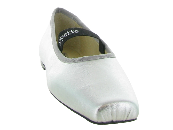 ballerines - Ballerine plate - femme - Cuir - Argent - Repetto9686701_3