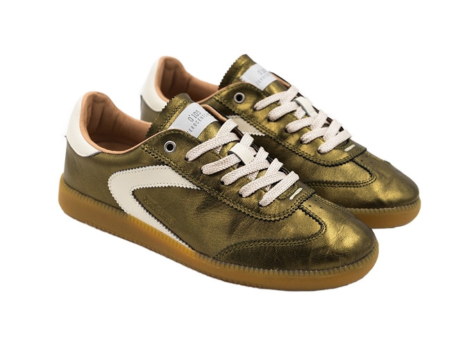 0.105 baskets et sneakers nova kaki metallic kaki