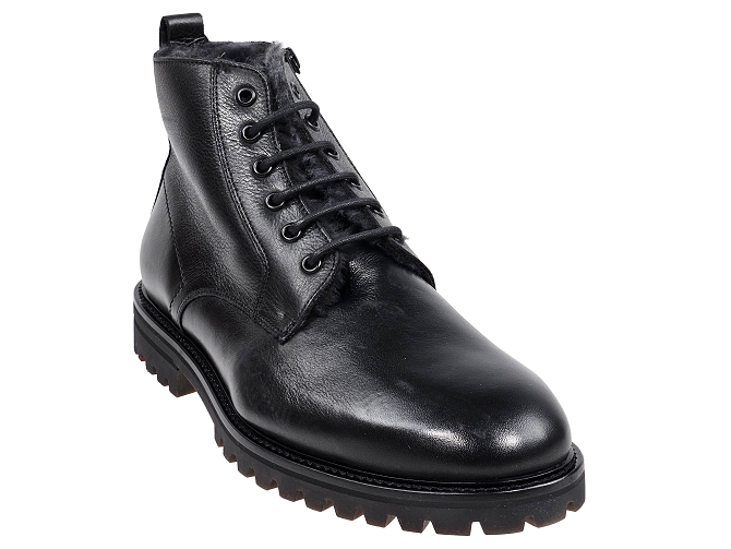 chaussures a lacets - Confort et décontracté - homme - Cuir - Noir - Lloyd9750701_3