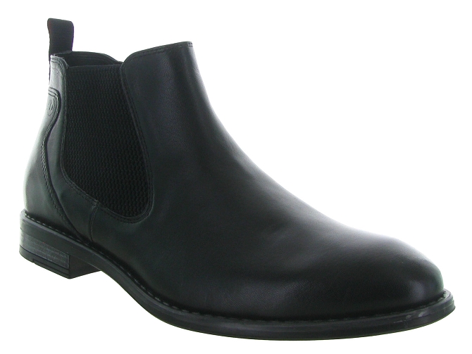 bottines et boots - Chelsea - homme - Cuir - Noir - Bugatti