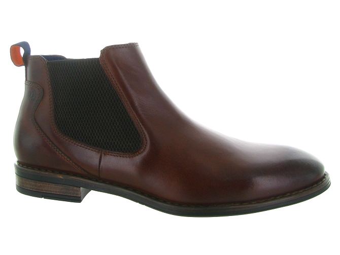 bottines et boots - Chelsea - homme - Cuir - Marron - Bugatti