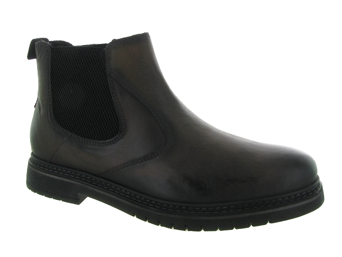 bottines et boots - Chelsea - homme - Cuir - Noir - Bugatti