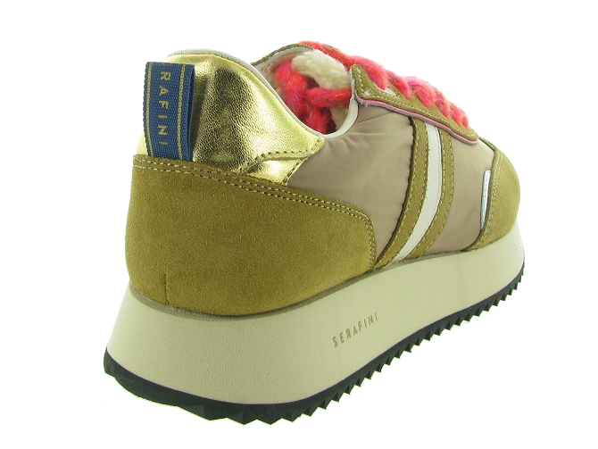 Serafini baskets et sneakers torino beige eco shearling bicolore9753901_5