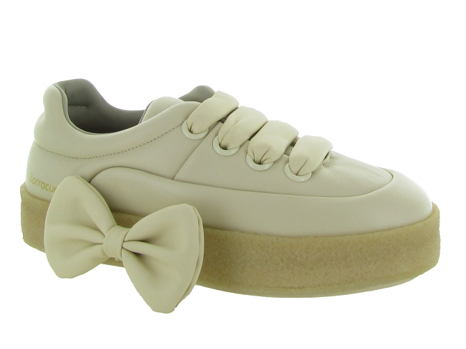 baskets et sneakers - Tendance - femme - Cuir - Beige - Barracuda9758902_2