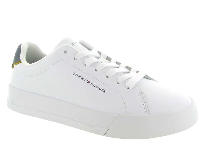 baskets et sneakers - Tendance - homme - Cuir - Blanc - Tommy hilfiger